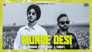 Poster munde desi lyrics hindi मुंडे देसी – brishav, deep kalsi