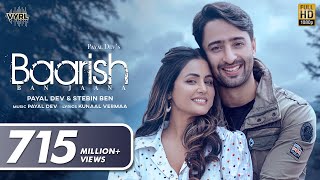 Poster बारिश बन जाना baarish ban jaana lyrics in hindi – payal dev