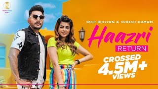Poster haazri return lyrics – deep dhillon x sudesh kumari