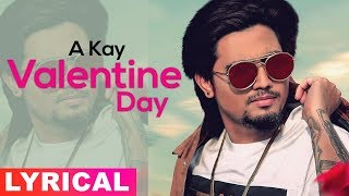 Poster valentine day lyrics – a kay