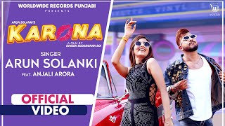 Poster करोना karona hindi lyrics – arun solanki