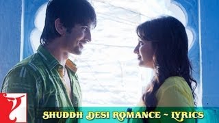 Poster शुद्ध देसी रोमांस shuddh desi romance title song hindi lyrics
