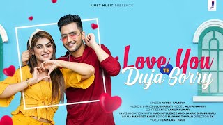 Poster love you te duja sorry lyrics – ayush talniya