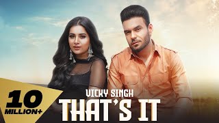 Poster that’s it lyrics – vicky singh & simar kaur