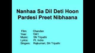 Poster nanha sa dil deti hoon lyrics – rajkumari dubey