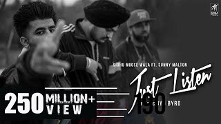 Poster just listen lyrics – sidhu moose wala ft. sunny malton